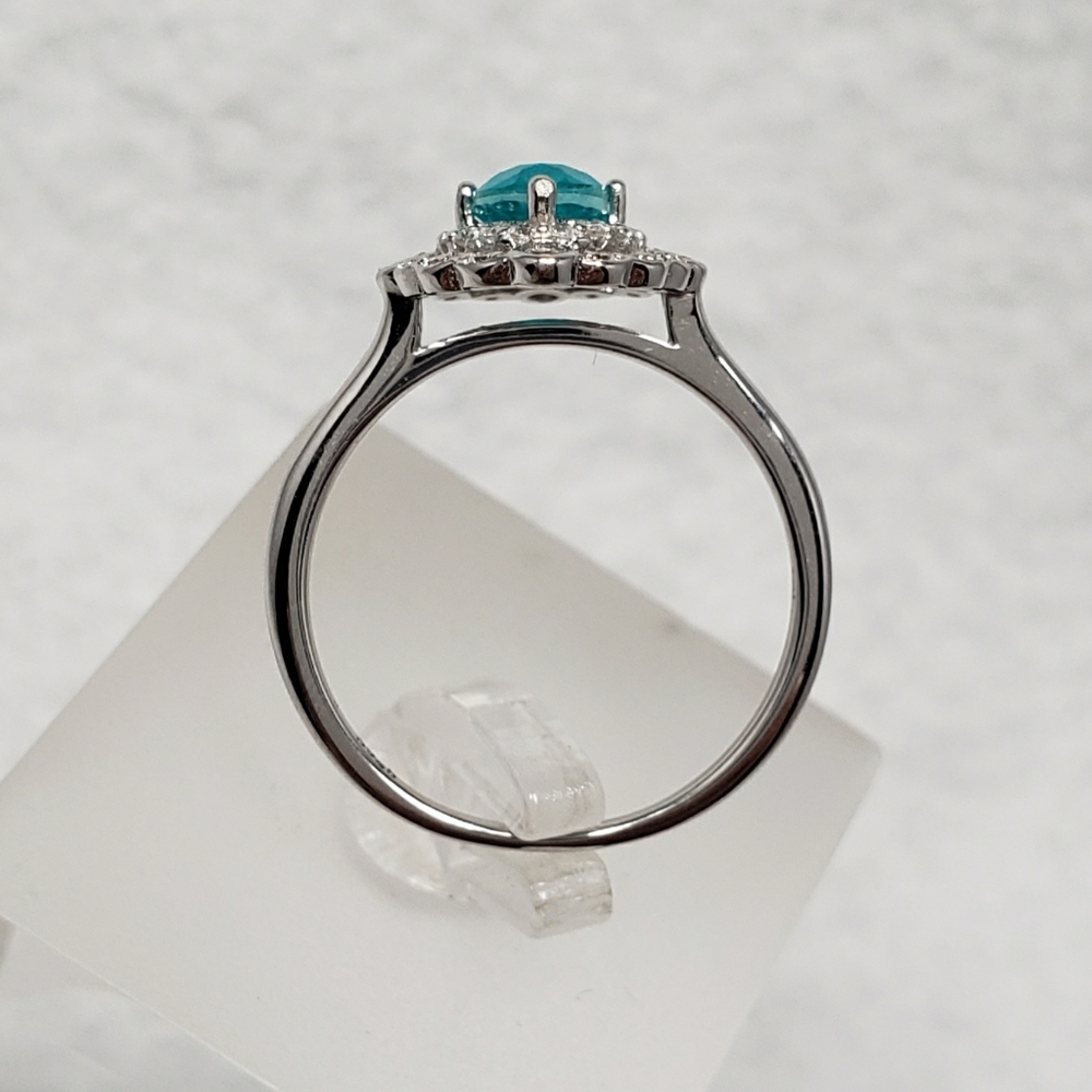 Antique Style Paraíba Tourmaline Ring - Picture 5 of 9